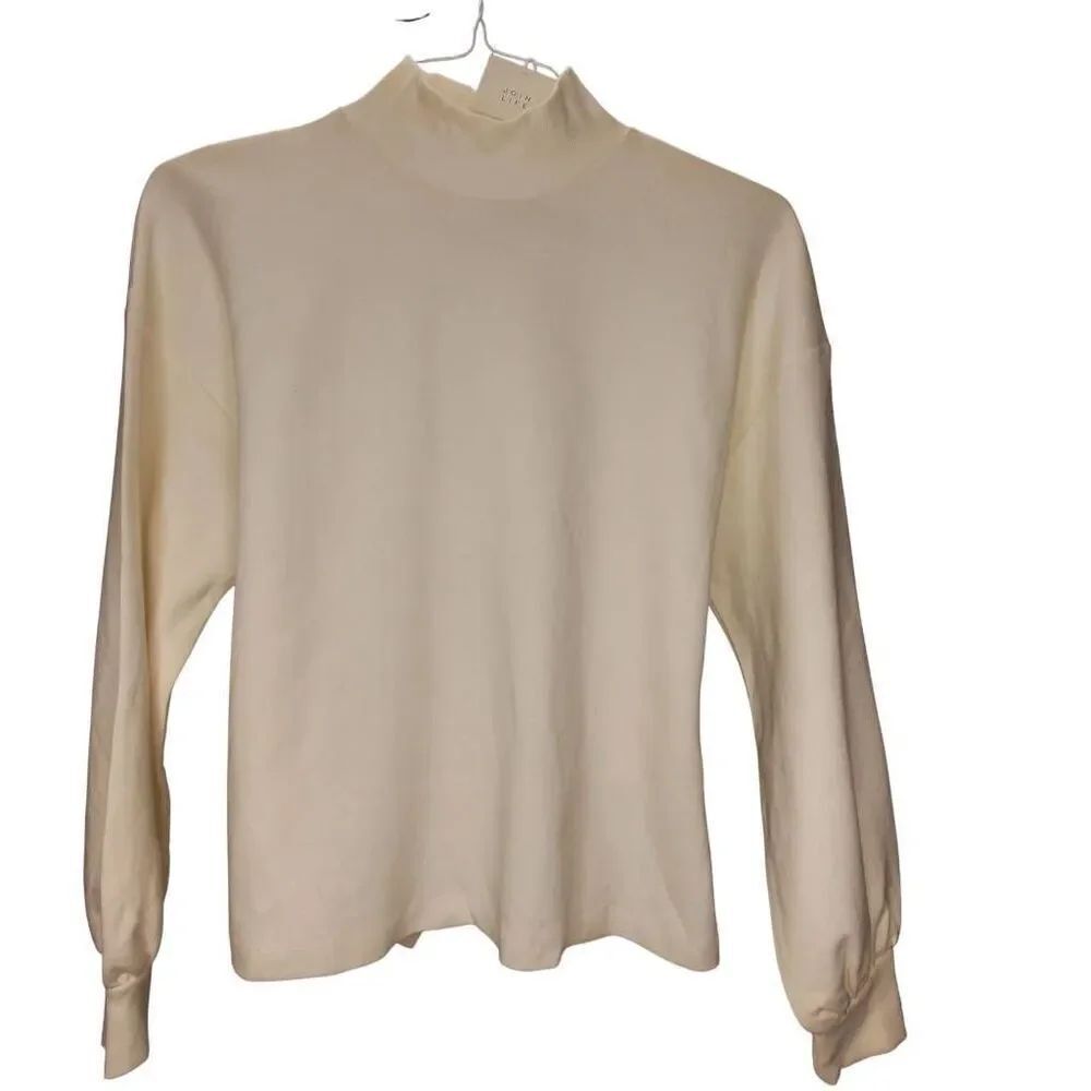 ZARA JoinโLife Cream Tie Back Top Women's Size M NWT
